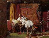 William Lamb Picknell The Opium Den painting